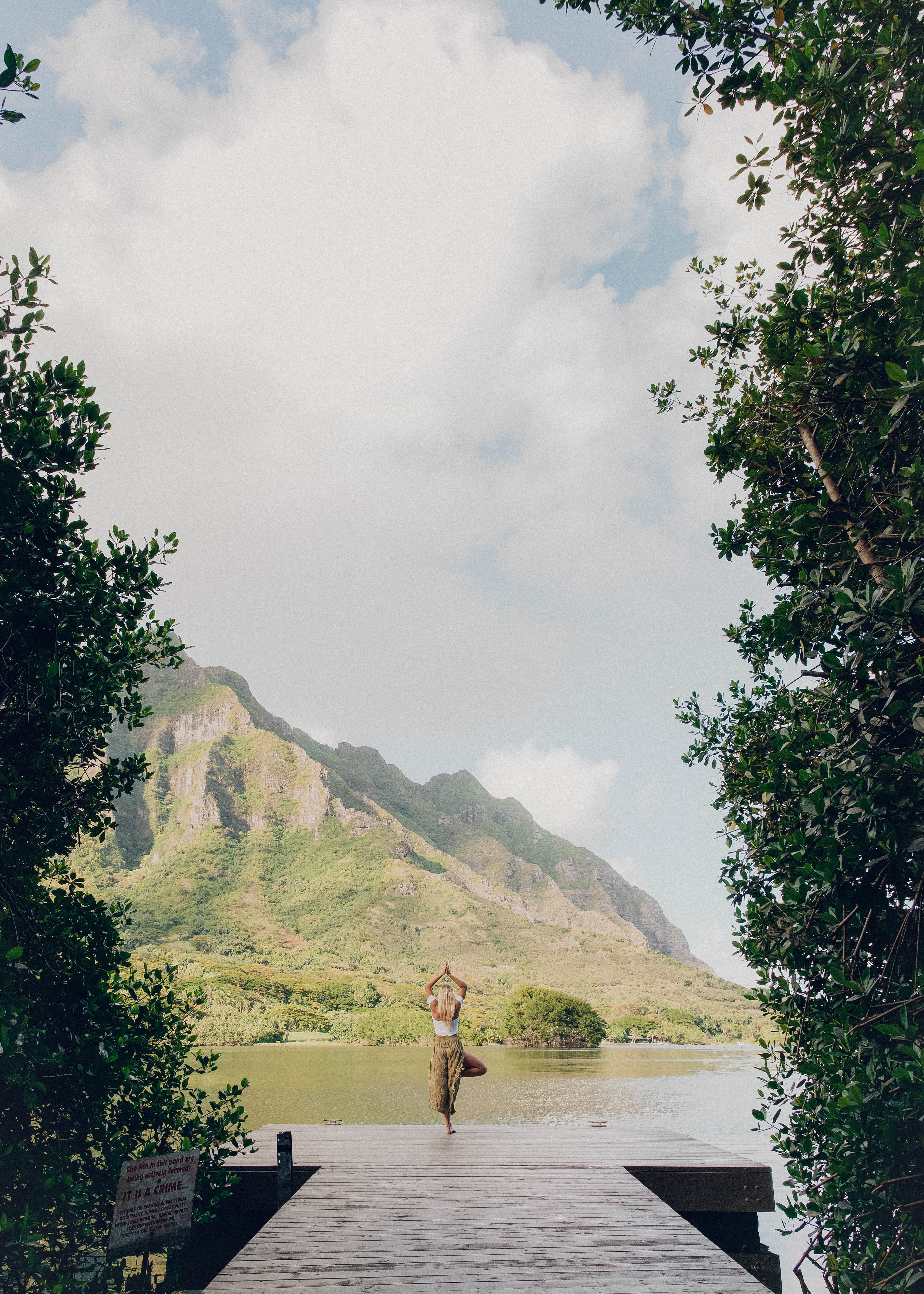 woman doing yoga